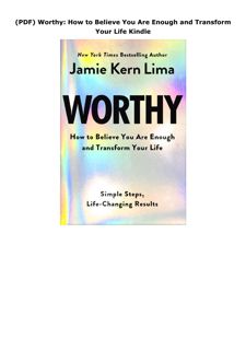 (PDF) Worthy: How to Believe You Are Enough and Transform Your Life Kindle