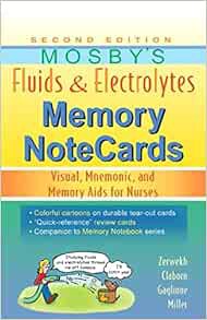 Get KINDLE PDF EBOOK EPUB Mosby's Fluids & Electrolytes Memory NoteCards: Visual, Mnemonic, and Memo