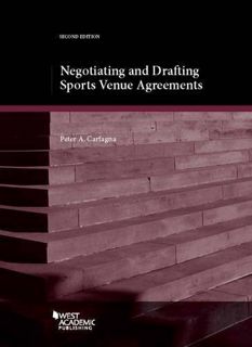 [Get] EPUB KINDLE PDF EBOOK Negotiating and Drafting Sports Venue Agreements (Coursebook) by  Peter