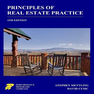 DOWNLOAD(PDF) Principles of Real Estate Practice: 6th Edition