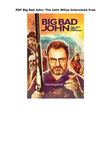 PDF Big Bad John: The John Milius Interviews Free