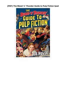 [PDF] The Blood 'n' Thunder Guide to Pulp Fiction Ipad