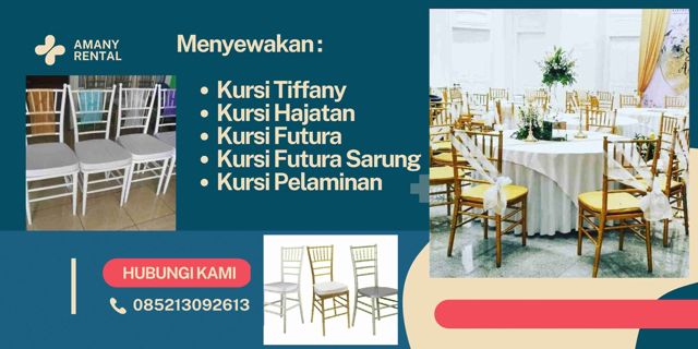 Sewa Kursi Tiffany Kebayoran Lama