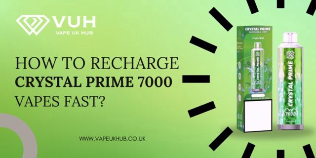 How to Recharge Crystal Prime 7000 Vapes Fast?