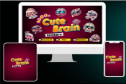 DFY Cute Brain Stickers (With PLR Rights) software review