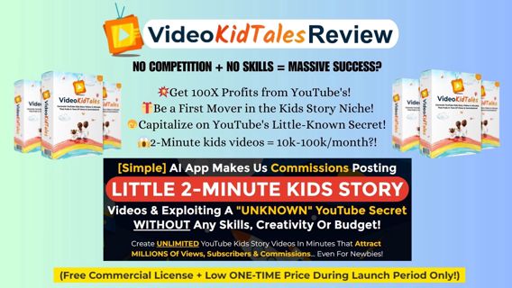 Video Kid Tales Review || 2-Minute Kids Videos = 10k-100k/Month!