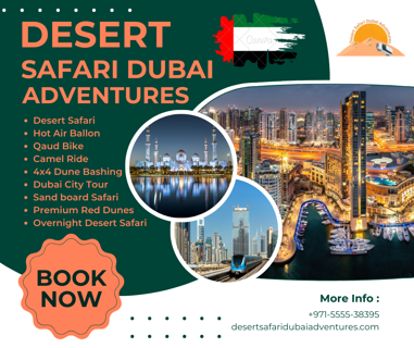 Desert Safari with Quad Biking Dubai: An Unforgettable Adventure / +971-5555-38395