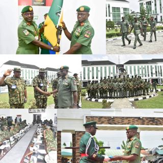 NEWLY APPOINTED GOC 6 DIVISION, MAJ. GEN.EMMANUEL EJIM -EMEKAH ASSUMES COMMAND...