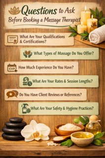 Questions to Ask Before Booking a Massage Therapist