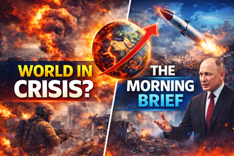 "WORLD IN CRISIS?" or "THE MORNING BRIEF"