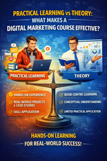 Practical Learning vs Theory: What Makes a Digital Marketing Course Effective?