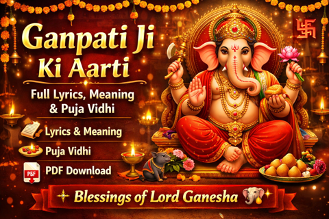 Ganpati Ji Ki Aarti: Full Lyrics, Meaning & Puja Vidhi for Blessings of Lord Ganesha