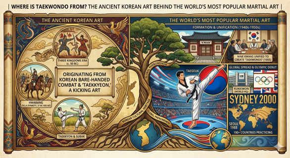 Where Is Taekwondo From? The Complete Origin Story of the World's Most Popular Martial Art