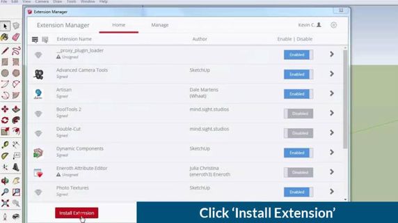Download the Sketchup plugin rbz file