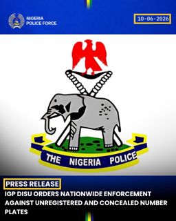 IGP DISU ORDERS NATIONWIDE ENFORCEMENT AGAINST UNREGISTERED AND CONCEALED NUMBER PLATES