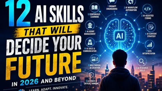 🚀🤖 12 AI Skills That Will Decide Your Future in 2026 🤖🚀