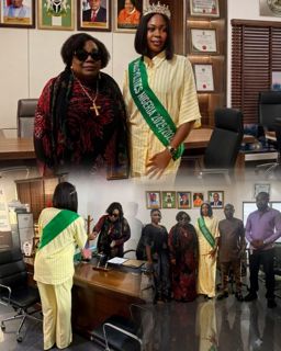 HRM Miss Politics Nigerian Queen Meets CRS Social Welfare Commissioner Ahead of PVC