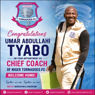 TYABO RETURNS HOME AS NIGER TORNADOES APPOINTS HIM CHIEF COACH