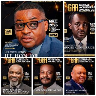DEPUTY GOV ODEY, IRONBAR, JARIGBE,ODEN EWA, MICHAEL ASUQUO NOMINATED FOR GLOBAL ACHIEVERS AWARD 2026