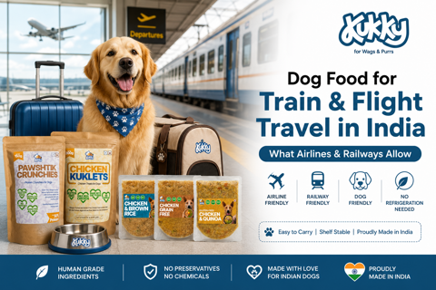Dog Food for Train and Flight Travel in India: What Airlines and Railways Allow (2026 Guide)