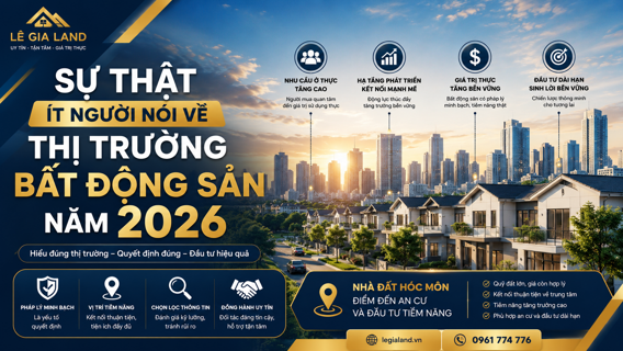 Sự Thật Ít Người Nói Về Thị Trường Bất Động Sản Năm 2026