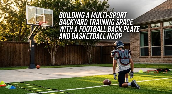 Building a Multi-Sport Backyard Training Space with a Football Back Plate and Basketball Hoop