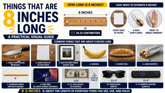 15 Common Things That Are 8 Inches Long for Easy Size Comparison