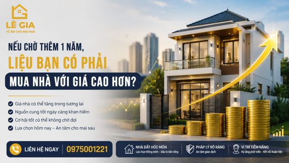 Nếu Chờ Thêm 1 Năm, Liệu Bạn Có Phải Mua Nhà Với Giá Cao Hơn?