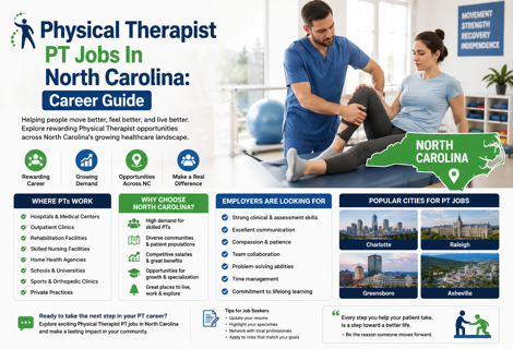 Physical Therapist PT Jobs In North Carolina: Career Guide