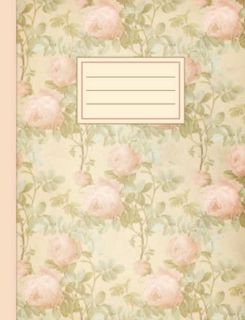 View [EPUB KINDLE PDF EBOOK] Composition Notebook: Pretty Vintage Pink Rose Pattern College Ruled No