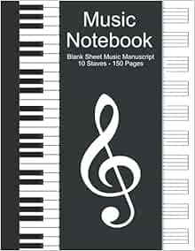 [Get] [KINDLE PDF EBOOK EPUB] Music Notebook - Standard Music Manuscript Paper: Blank Music Staff Bo