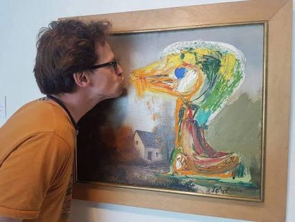 Danish Artist Vandalizes Iconic Asger Jorn Painting of a Duckling ...