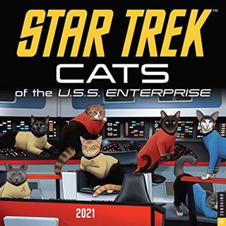 [READ] [PDF EBOOK EPUB KINDLE] Star Trek: Cats of the U.S.S. Enterprise 2021 Wall Calendar by  CBS �