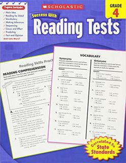[View] [EPUB KINDLE PDF EBOOK] Scholastic Success With Reading Tests, Grade 4 by  Scholastic ☑️