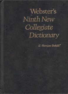 Access PDF EBOOK EPUB KINDLE Webster's Ninth New Collegiate Dictionary: Brown-Leather-Like/Stock #10