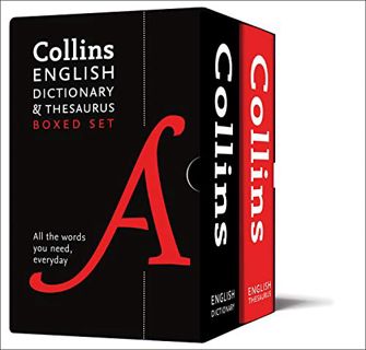 [Get] PDF EBOOK EPUB KINDLE Collins English Dictionary and Thesaurus Boxed Set by  Collins Dictionar