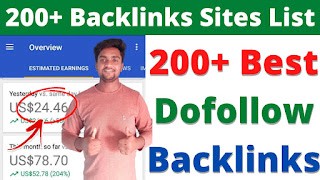 200+ Top High-Quality Dofollow Backlinks Sites List | Backlinks Sites List 2022