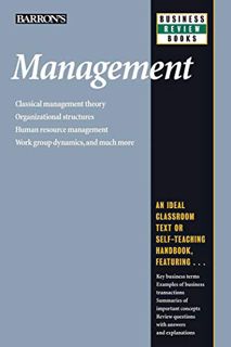 Access EBOOK EPUB KINDLE PDF Management (Barron's Business Review Series) by  Patrick J. Montana  Ph