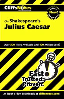 Get EPUB KINDLE PDF EBOOK CliffsNotes on Shakespeare's Julius Caesar (CliffsNotes on Literature) by