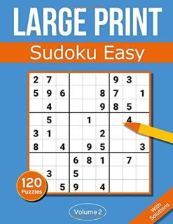 [Read] [EPUB KINDLE PDF EBOOK] Sudoku Large Print Easy: Large Print Sudoku Puzzle Book For Adults &