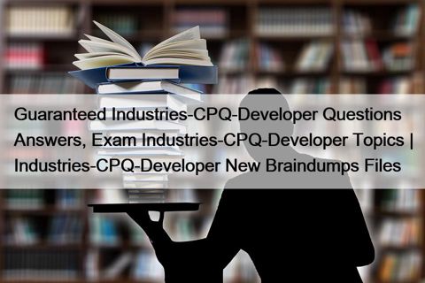 Industries-CPQ-Developer Prüfungsübungen