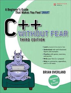 Get PDF EBOOK EPUB KINDLE C++ Without Fear: A Beginner's Guide That Makes You Feel Smart by  Brian O