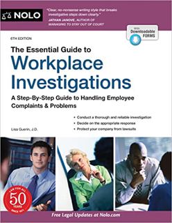 [ACCESS] [PDF EBOOK EPUB KINDLE] Essential Guide to Workplace Investigations, The: A Step-By-Step Gu