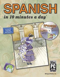 Read [PDF EBOOK EPUB KINDLE] SPANISH in 10 minutes a day® with CD-ROM by  Kristine K. Kershul 📨
