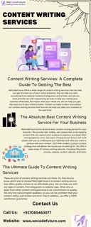 Goal-Oriented Content Writing Services For Your Business