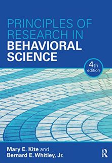 [Access] [EBOOK EPUB KINDLE PDF] Principles of Research in Behavioral Science: Fourth Edition by  Ma
