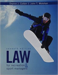 P.D.F. ⚡️ DOWNLOAD Law for Recreation and Sport Managers Online Book
