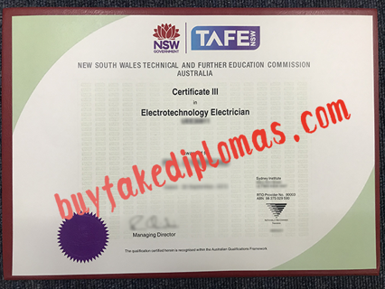 How to obtain TAFE fake certificate?