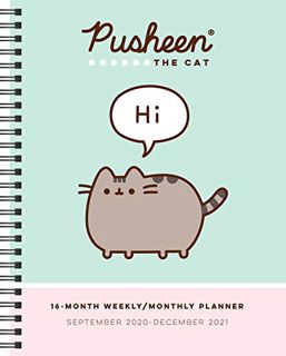 ACCESS [EPUB KINDLE PDF EBOOK] Pusheen 16-Month 2020-2021 Weekly/Monthly Planner Calendar by  Claire