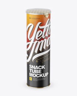 Download Free Matte Snack Tube Mockup (High Angle) PSD Templates